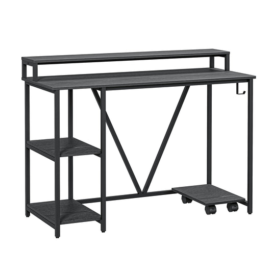 Techni Mobili Industrial Black Writing Desk