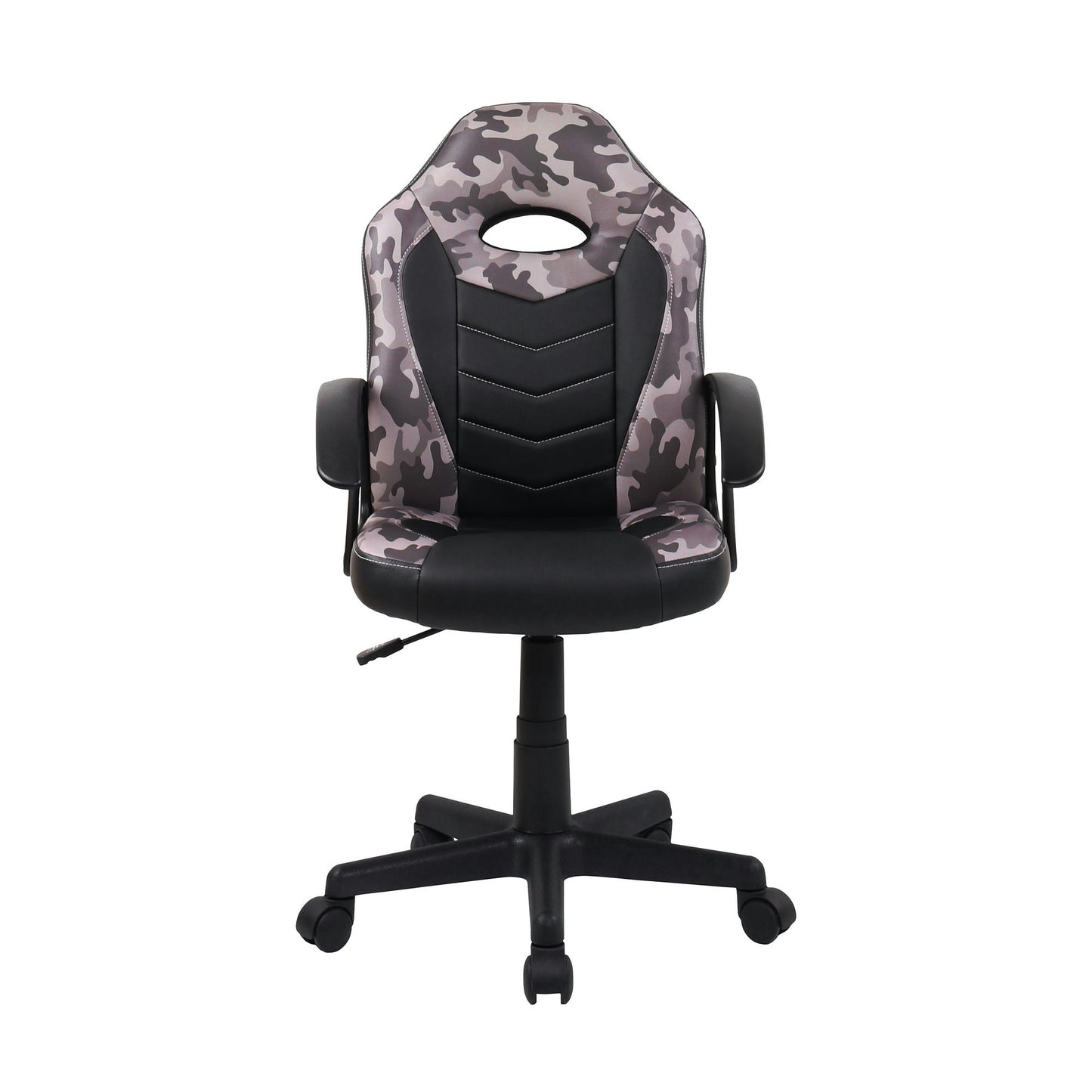 Techni Mobili Kid's Gaming and Student Racer Chair with Wheels, Grey