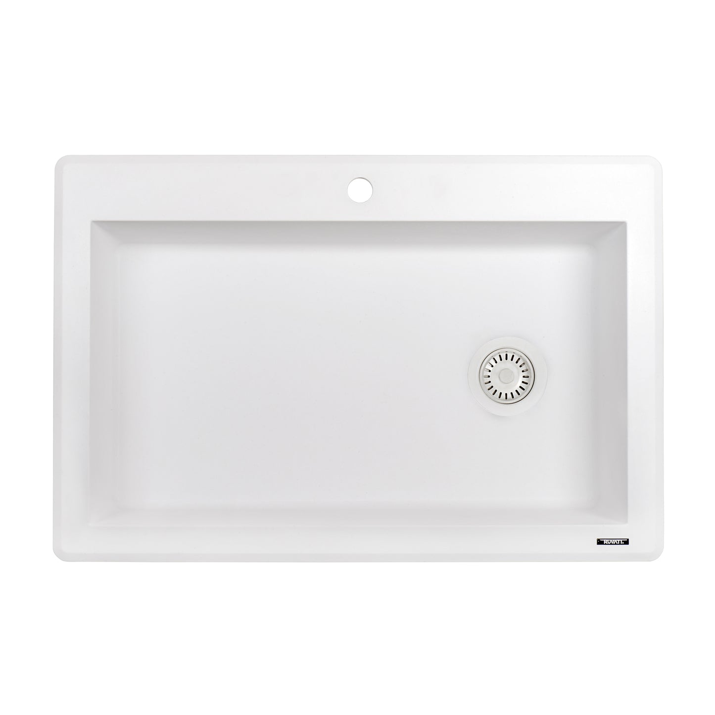 Ruvati 33 x 22 inch Granite Composite Kitchen Sink - Arctic White