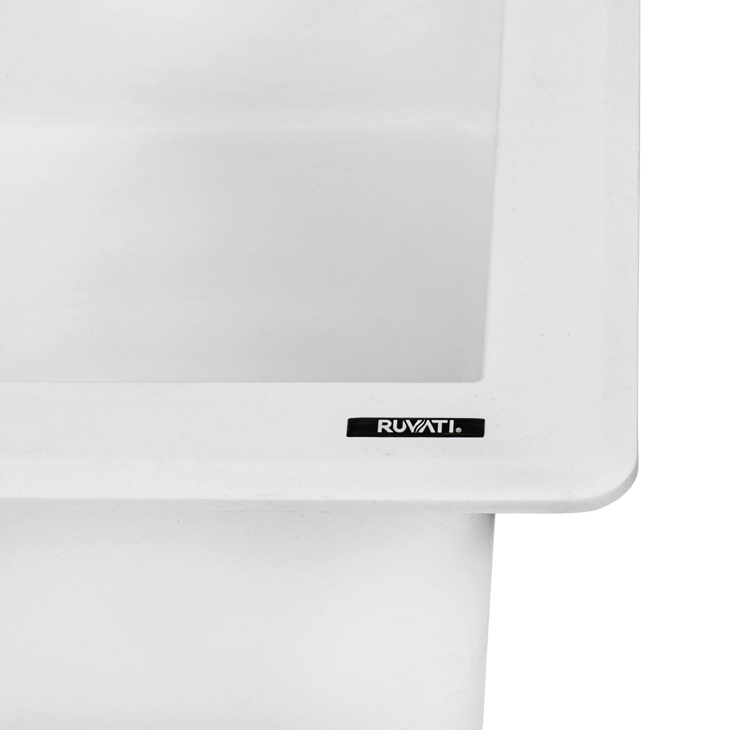 Ruvati 33 x 22 inch Granite Composite Kitchen Sink - Arctic White