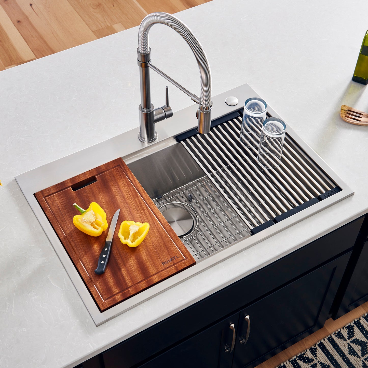 Ruvati Siena 33 x 22 inch Stainless Steel Kitchen Sink