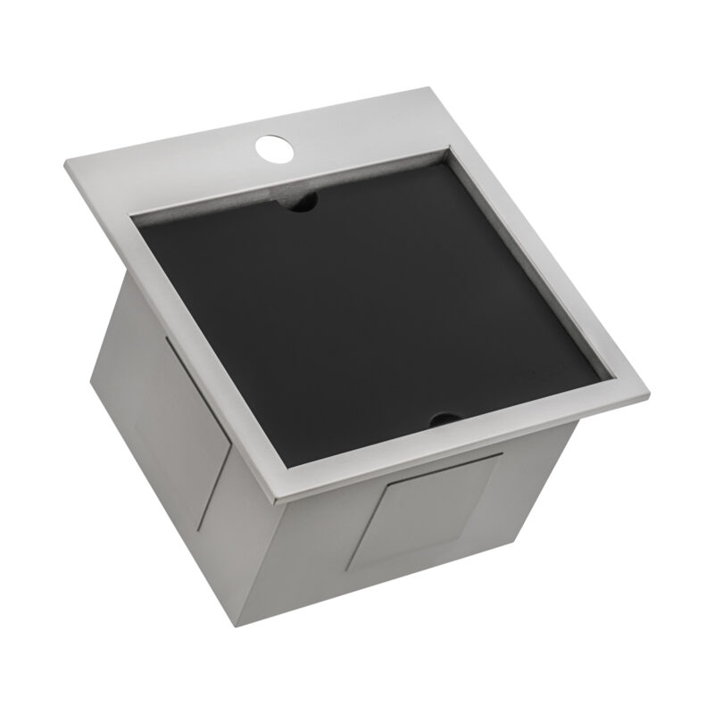 Ruvati Merino 15 x 15 inch Topmount Marine Sink - Stainless Steel