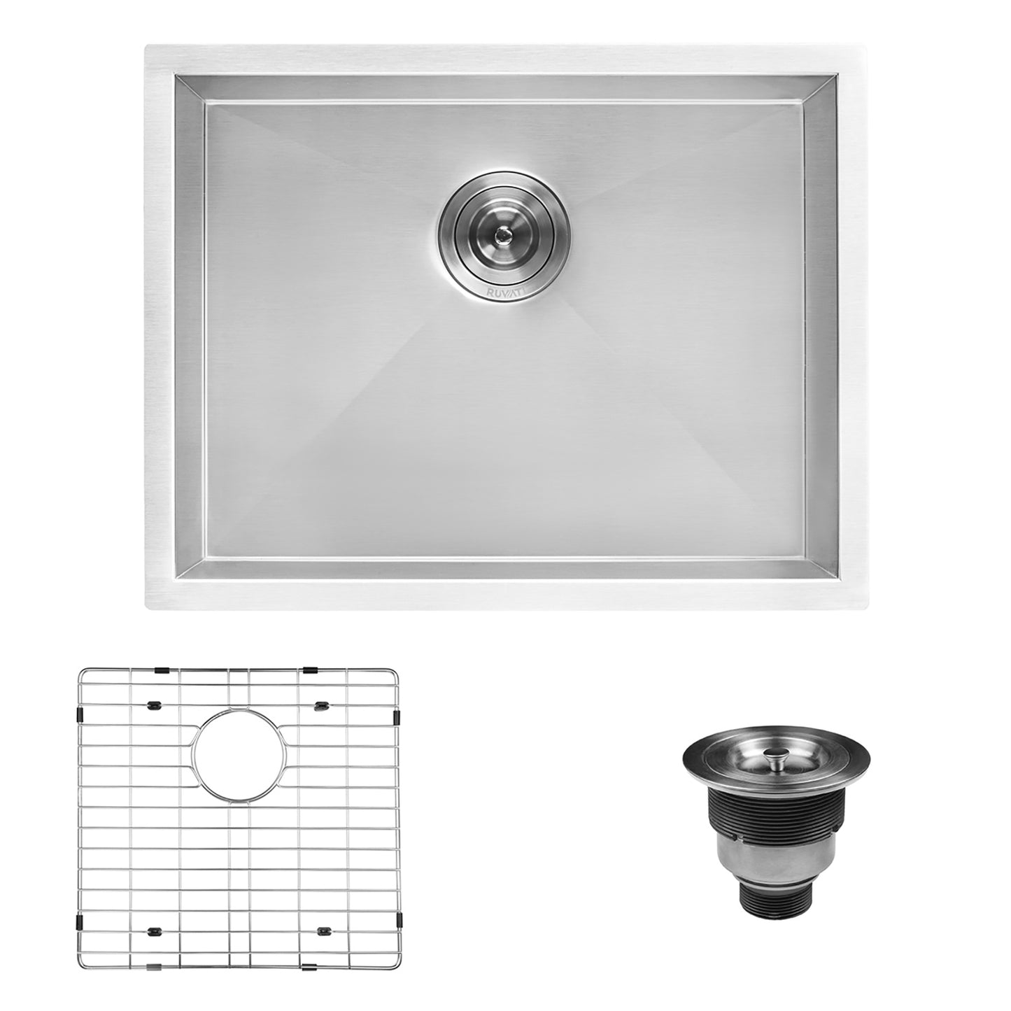 Ruvati Forma 24 x 18 inch Undermount Laundry Sink - Stainless Steel