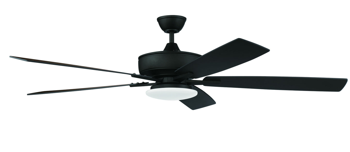60" Super Pro Fan w/ Low Profile Light Kit & Blades in Nickel, S112ESP5-60ESPWLN
