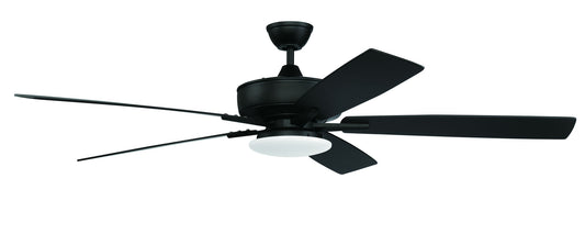 60" Super Pro Fan with Low Profile Light Kit and Blades in Flat Black