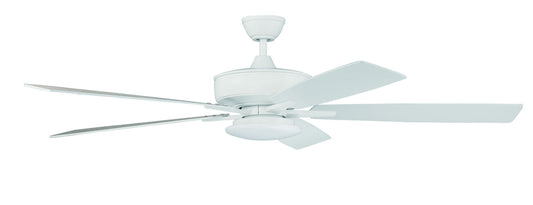 60" Super Pro Fan with Low Profile Light Kit and Blades in White