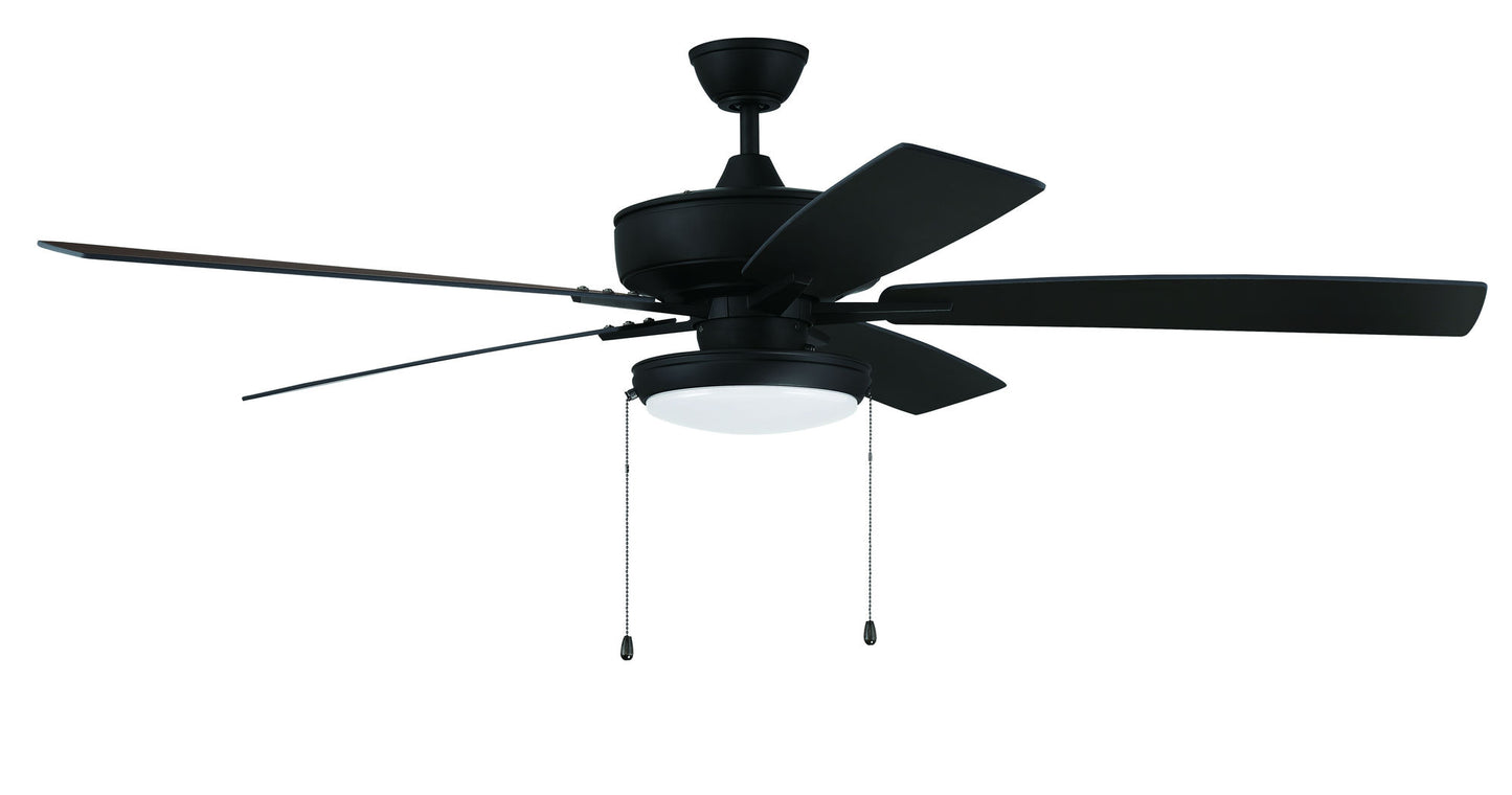 60" Super Pro Fan with Slim Pan Light Kit and Blades in Espresso
