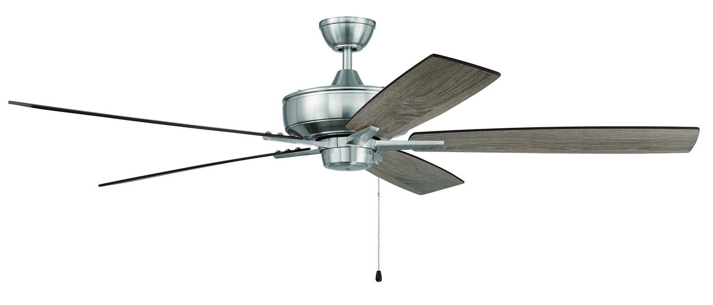 60" Super Pro Fan with Blades in Brushed Polished Nickel