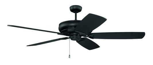 62" Supreme Air Plus Ceiling Fan in Flat Black