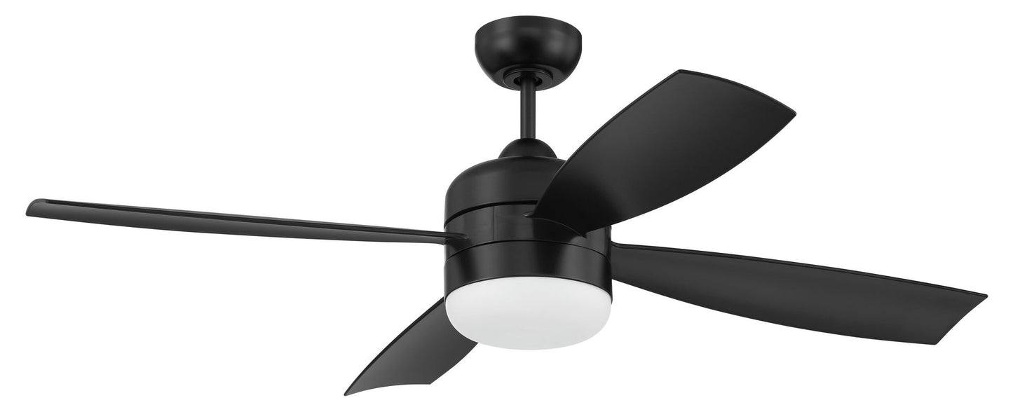 52" Sebastion, black Finish & Blades, Light kit , Blanking Plate , WiFi Control