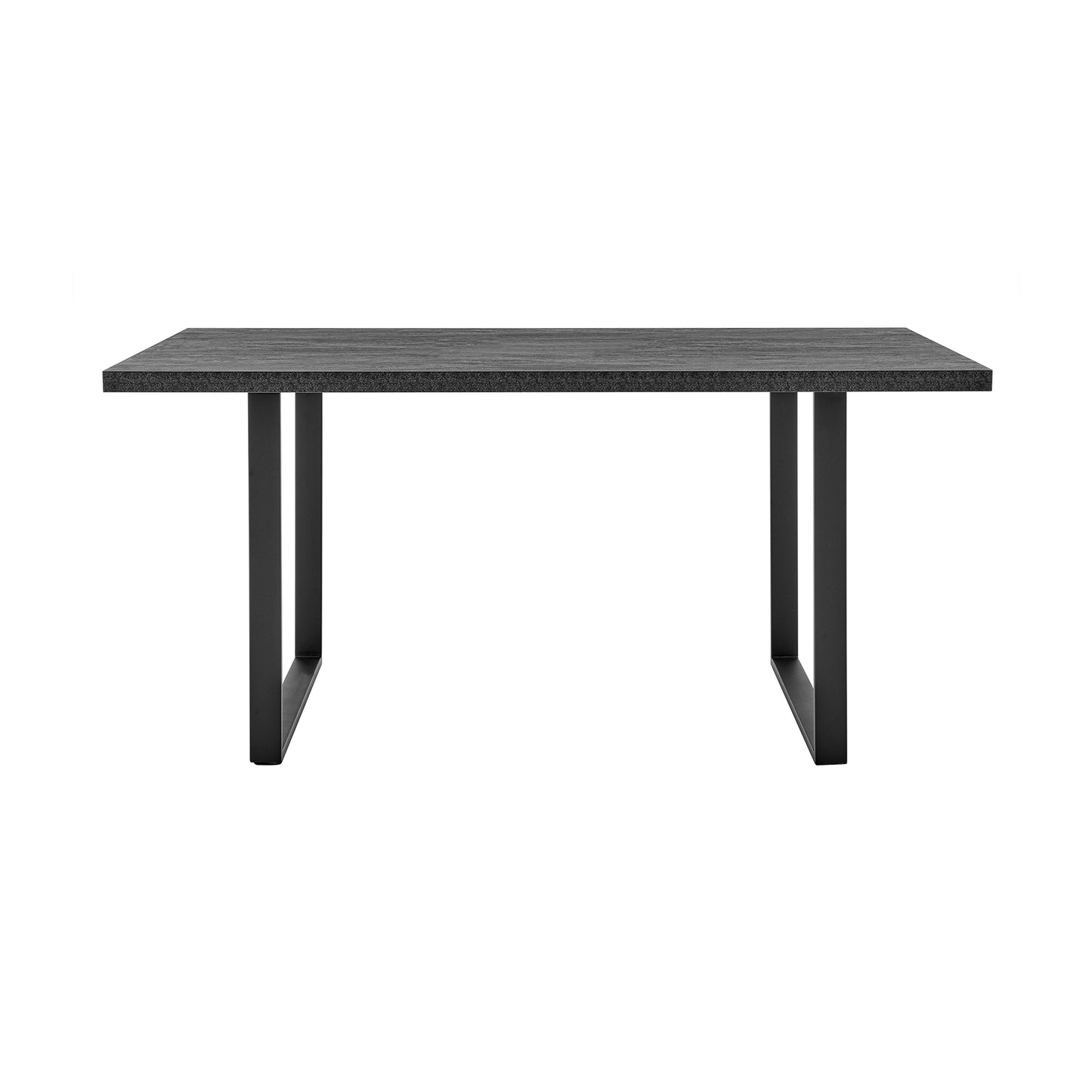Fenton and Gray Pacific 7 Piece Modern Rectangular Dining Set with Black Base