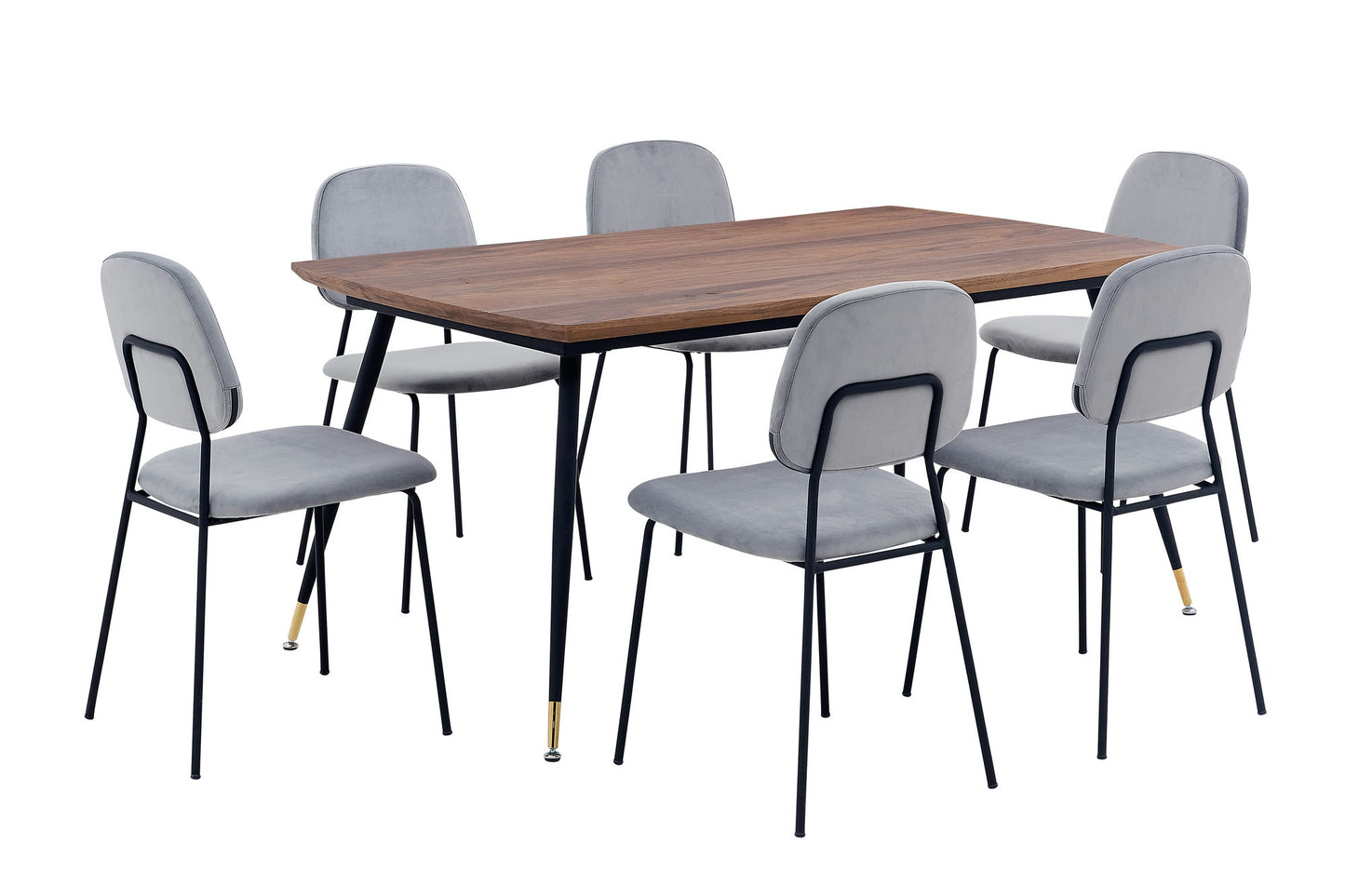 Messina and Lucy 7 Piece Rectangular Dining Set
