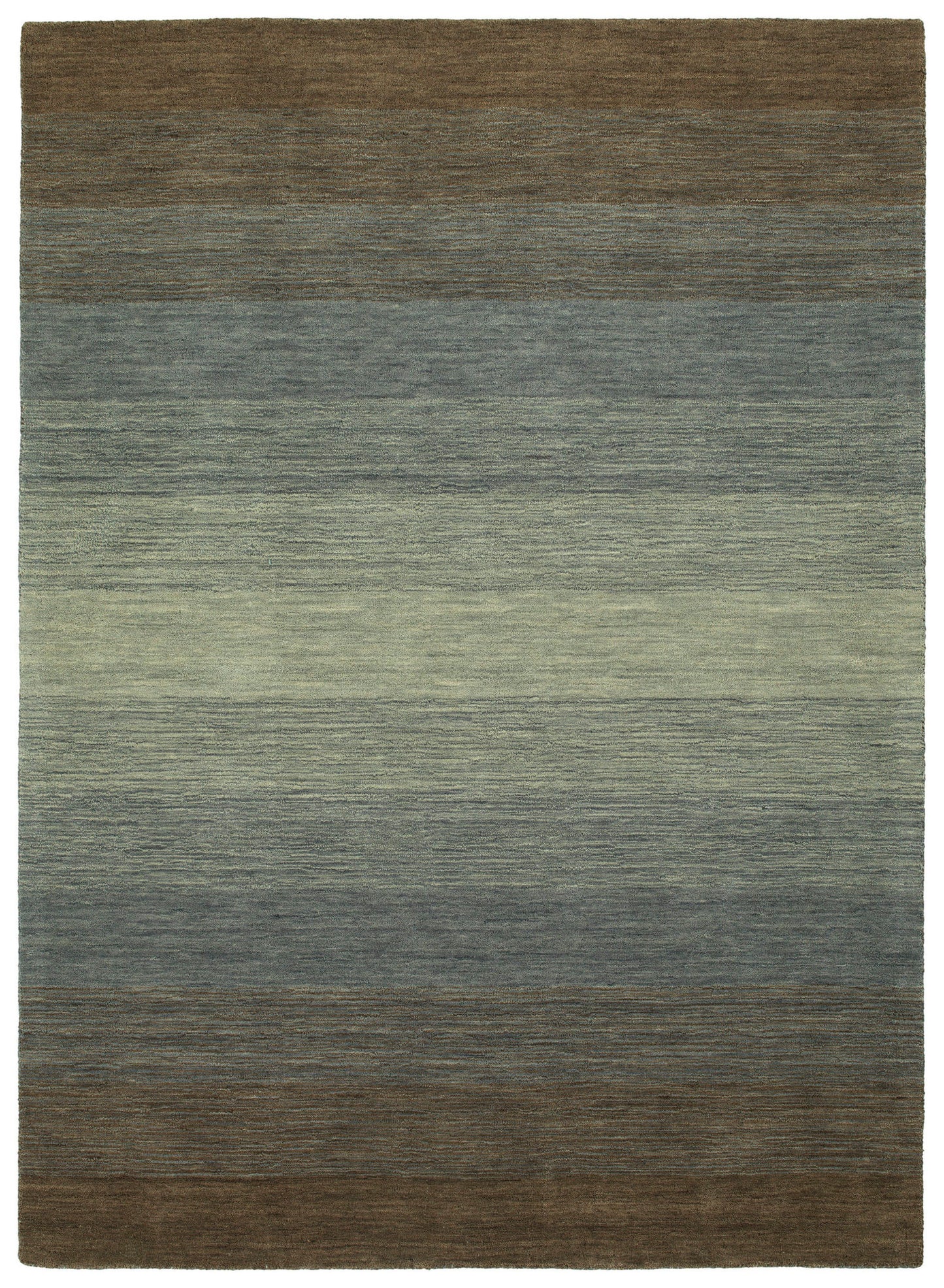 Kaleen Shades Collection Dark Brown Area Rug 5' x 7'6"