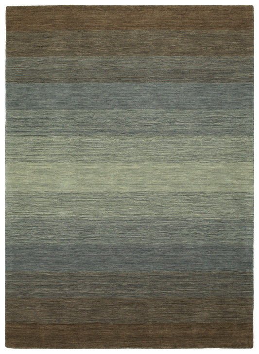 Kaleen Shades Collection Dark Brown Area Rug 7'6" x 9'