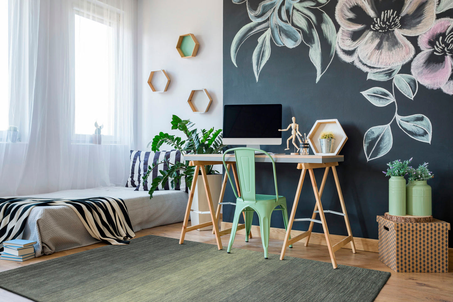 Kaleen Shades Collection Dark Grey Area Rug 9'6" x 13'