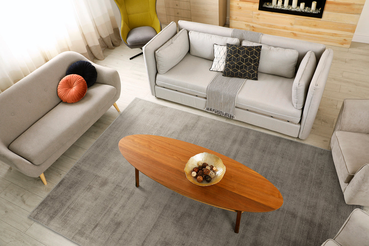 Kaleen Shiny Collection Light Earthtone  Area Rug 9' x 12'