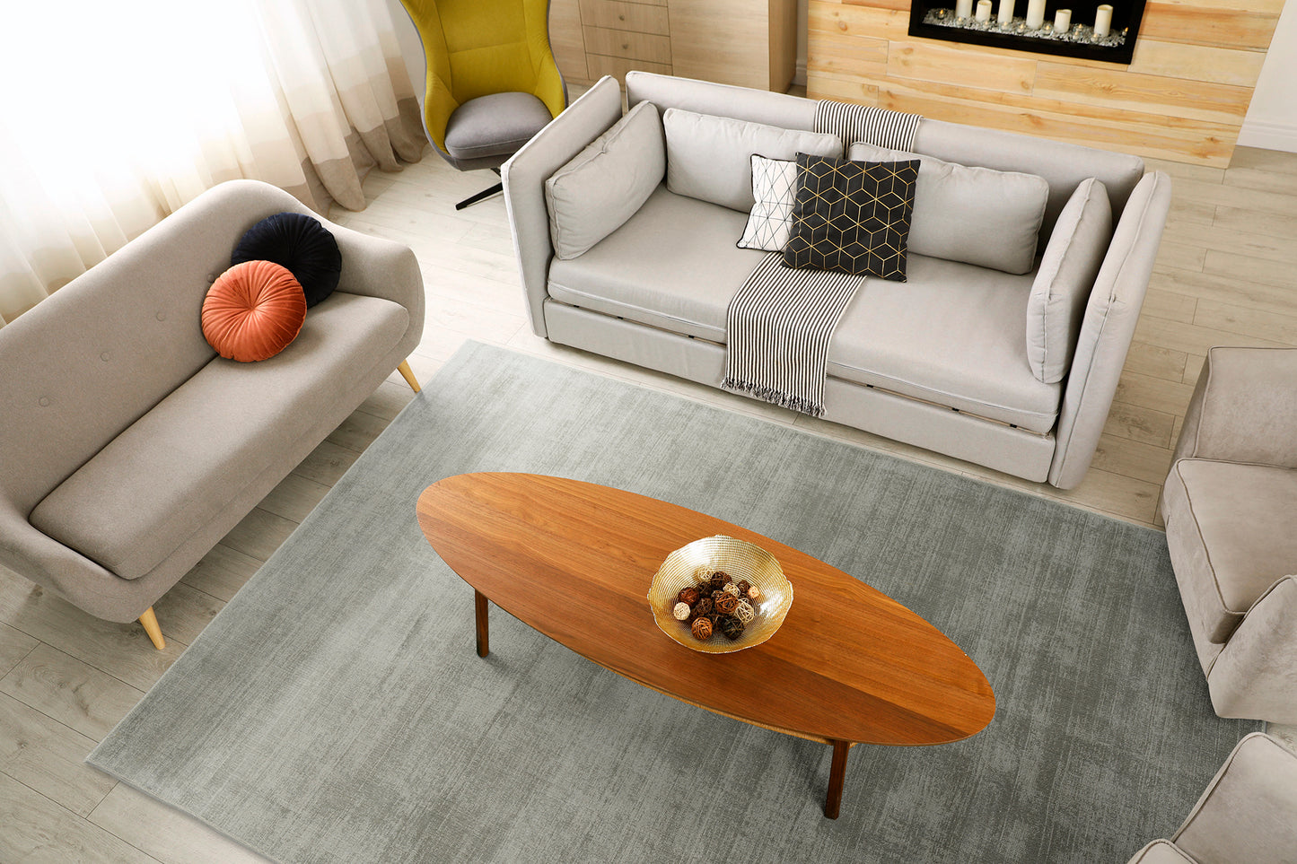 Kaleen Shiny Collection Light Taupe  Throw Rug 3' x 5'