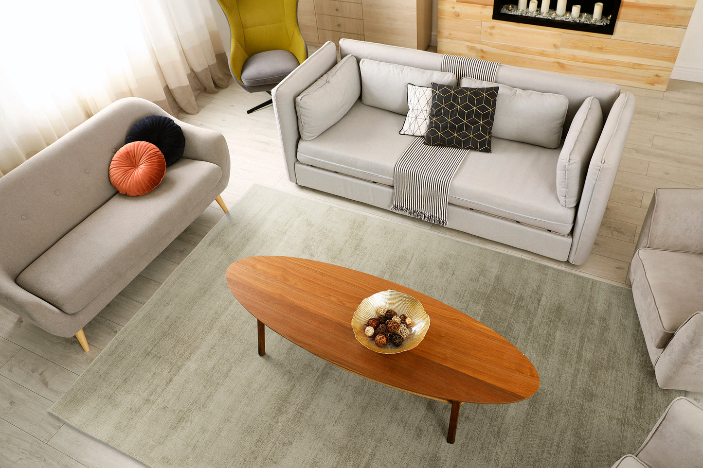 Kaleen Shiny Collection Light Oatmeal  Area Rug 4' x 6'