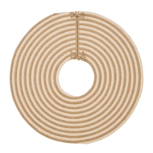 Cozy Wool Shag Holiday Tree Skirt - Natural 50â€ x 50â€