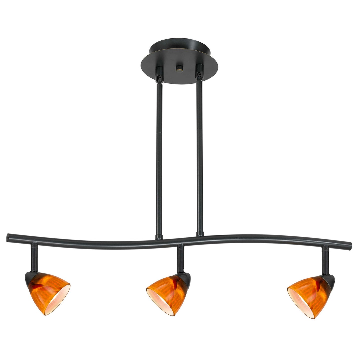Dark bronze Metal Serpentine - Surface mount light, SL-954-3-DB/AMS