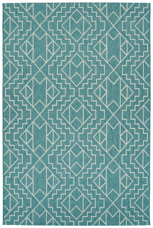 Kaleen Soleri Collection Light Turquoise Area Rug 7'10" x 7'10"