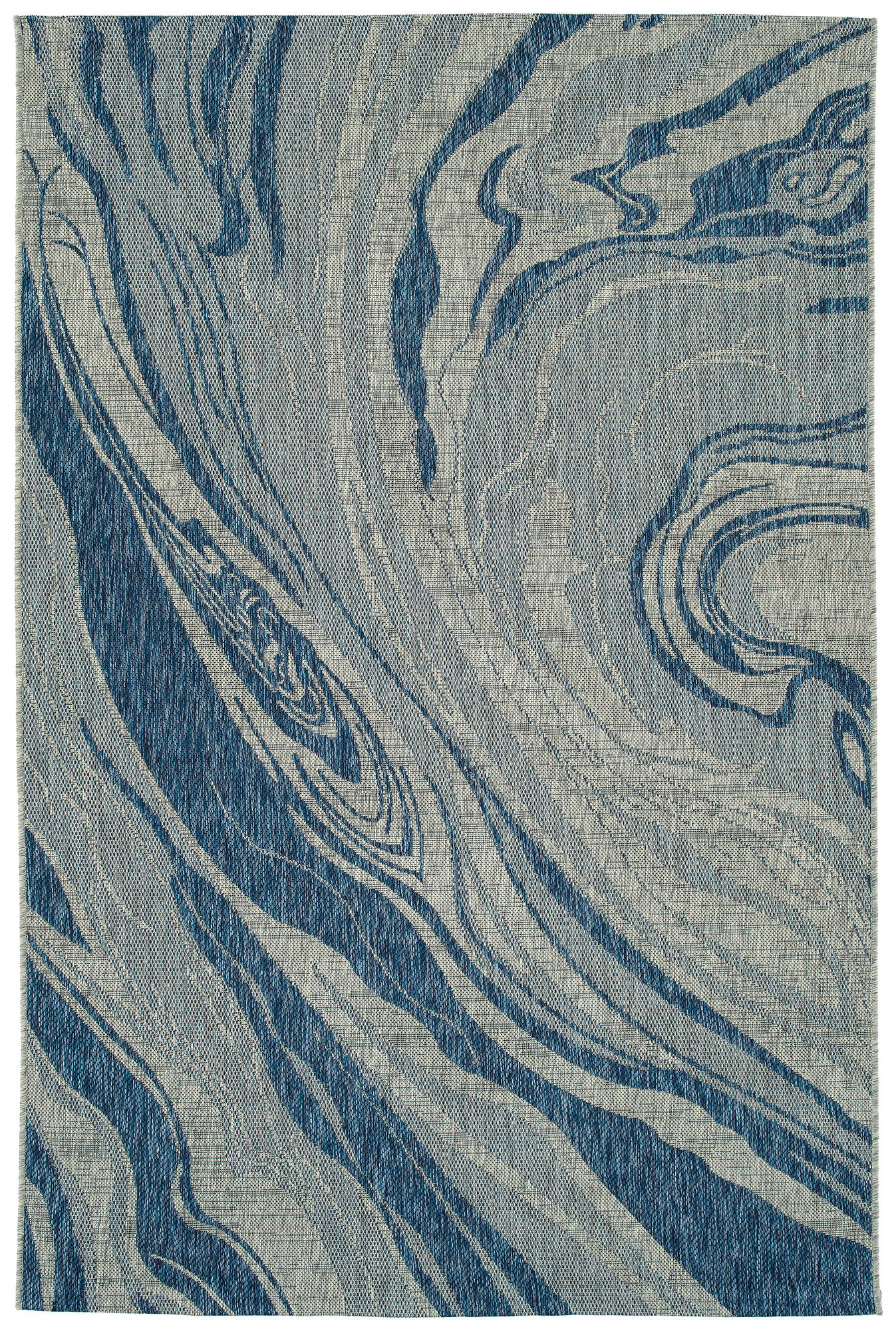 Kaleen Soleri Collection Navy White Area Rug 5'3" x 7'6"