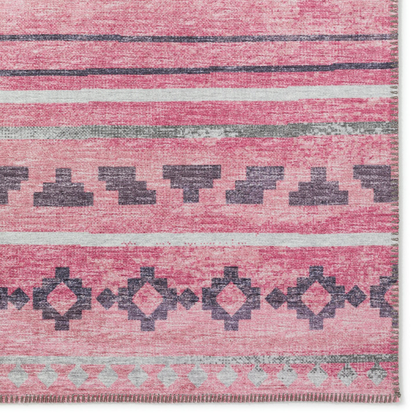 Indoor/Outdoor Sedona SN10 Blush Washable 2'3" x 12' Runner Rug