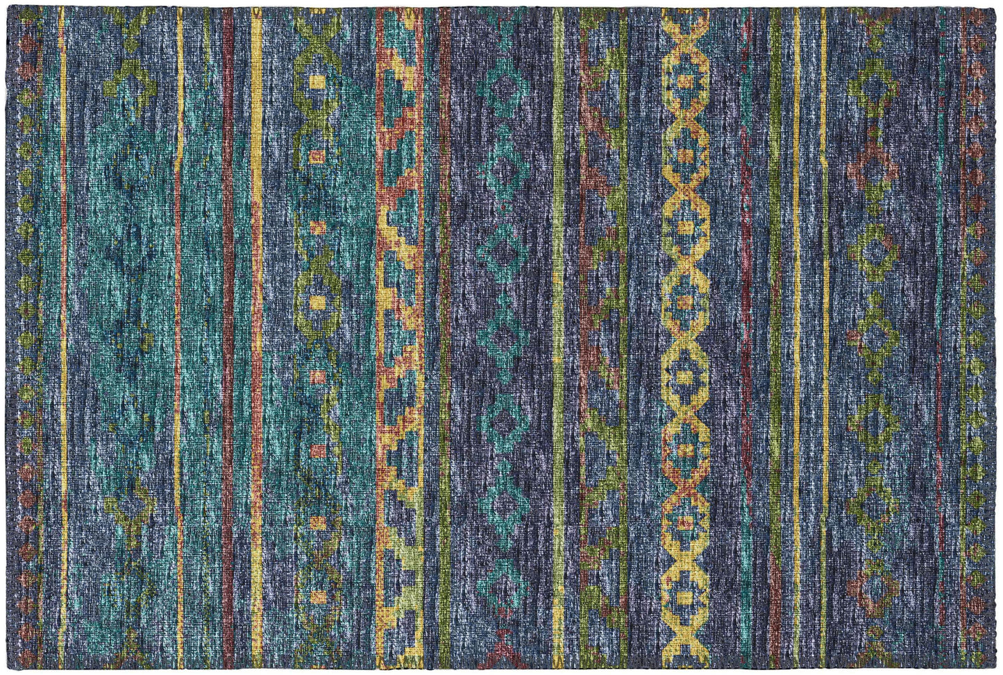 Indoor/Outdoor Sedona SN10 Ink Washable 1'8" x 2'6" Rug