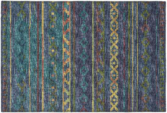 Indoor/Outdoor Sedona SN10 Ink Washable 1'8" x 2'6" Rug