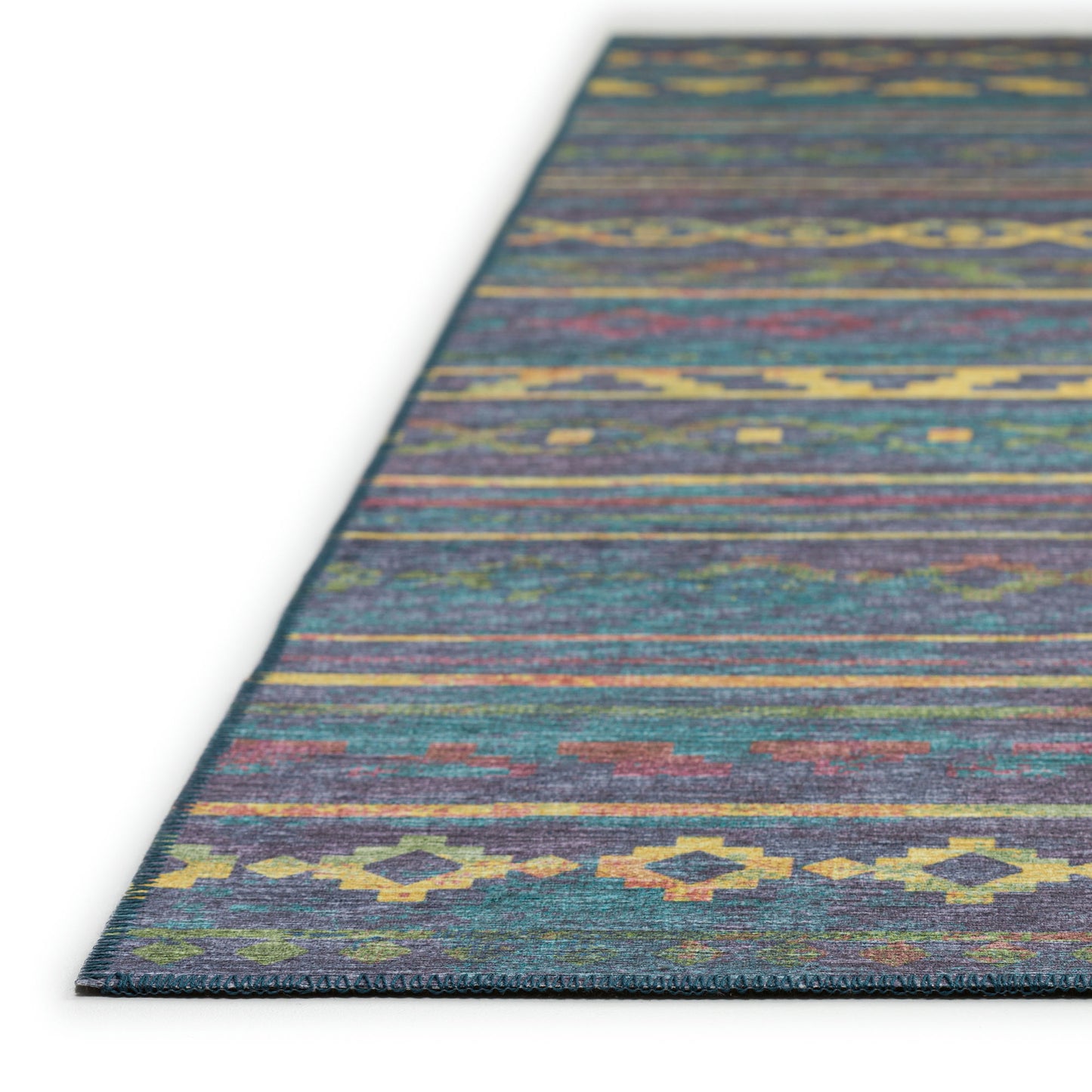Indoor/Outdoor Sedona SN10 Ink Washable 2'3" x 12' Runner Rug