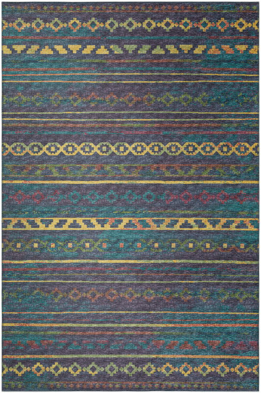 Indoor/Outdoor Sedona SN10 Ink Washable 9' x 12' Rug