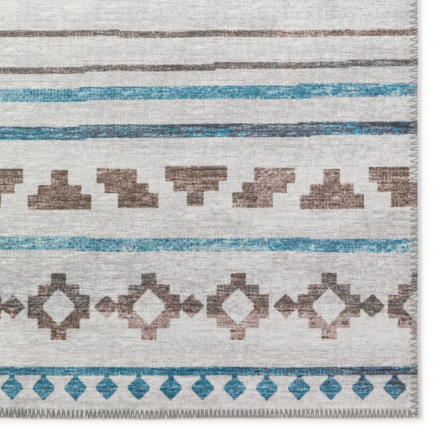 Indoor/Outdoor Sedona SN10 Tin Washable 2'3" x 12' Runner Rug