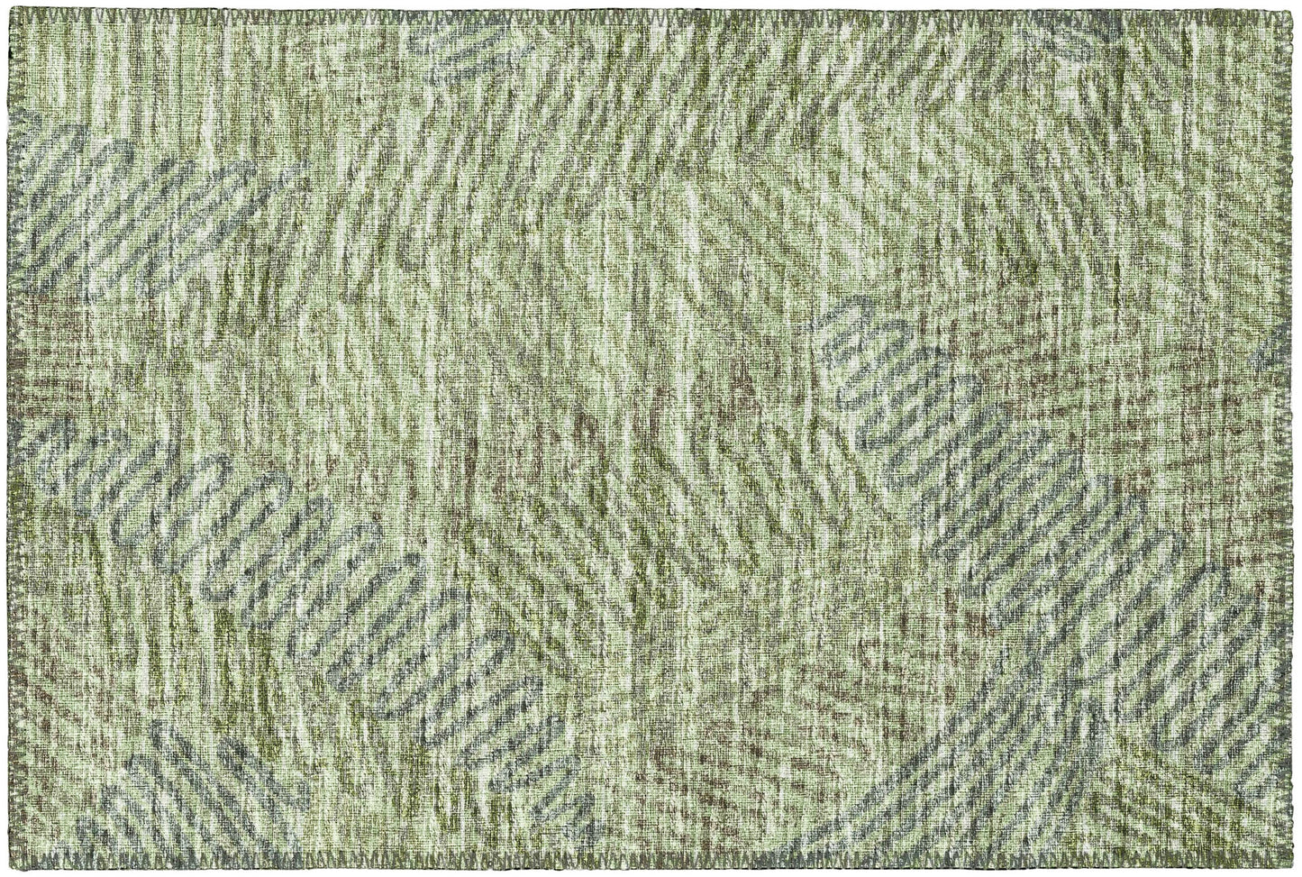 Indoor/Outdoor Sedona SN11 Moss Washable 1'8" x 2'6" Rug