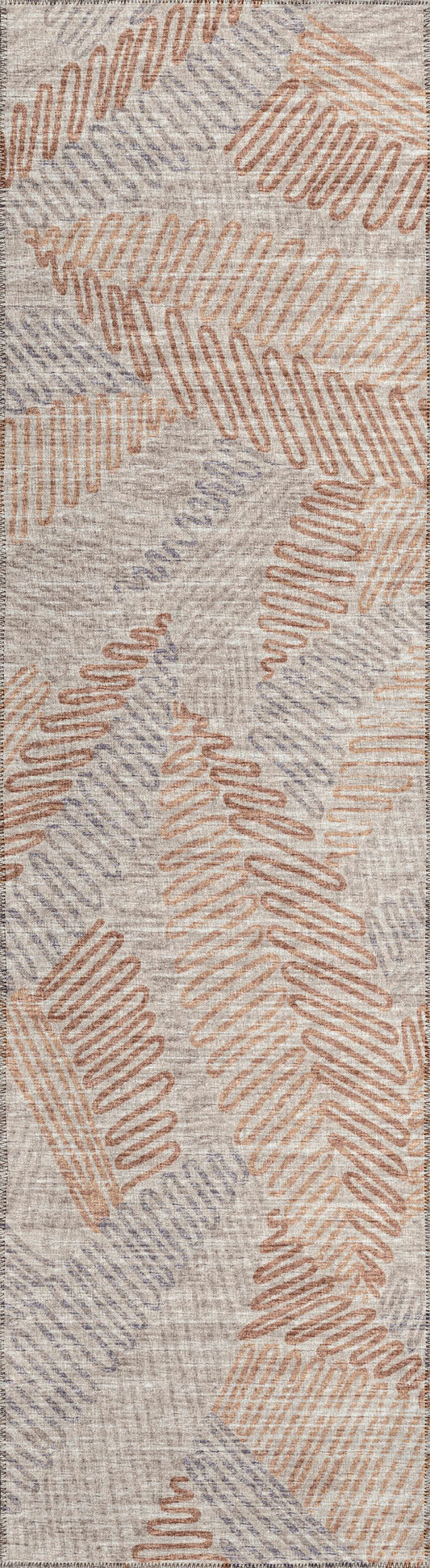 Indoor/Outdoor Sedona SN11 Walnut Washable 2'3" x 12' Runner Rug