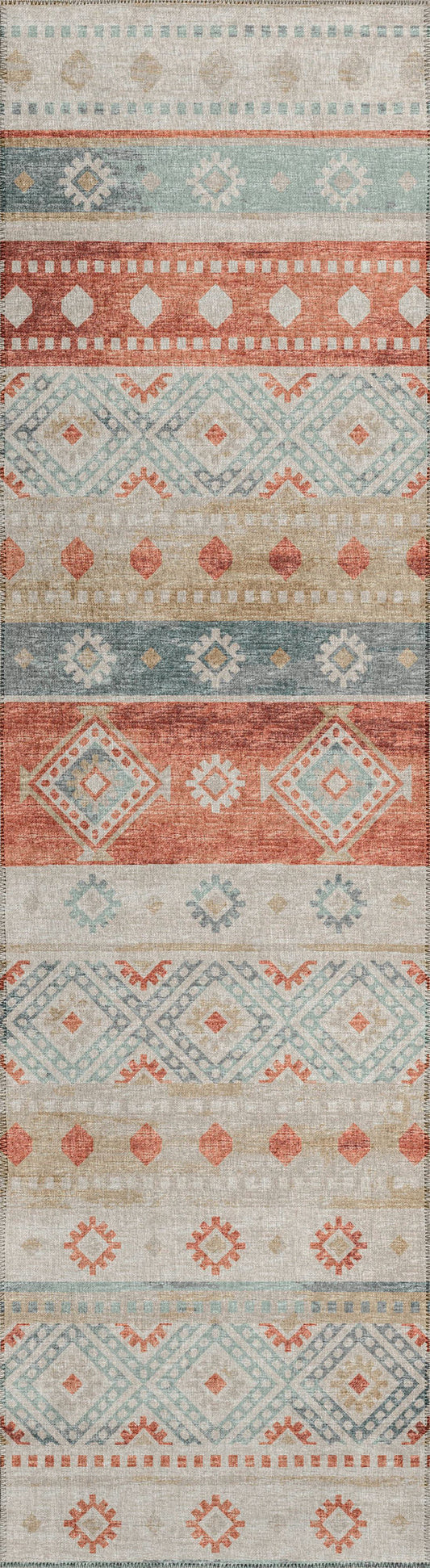 Indoor/Outdoor Sedona SN12 Canyon Washable 2'3" x 7'6" Runner Rug
