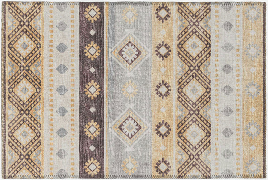 Indoor/Outdoor Sedona SN12 Goldenrod Washable 1'8" x 2'6" Rug