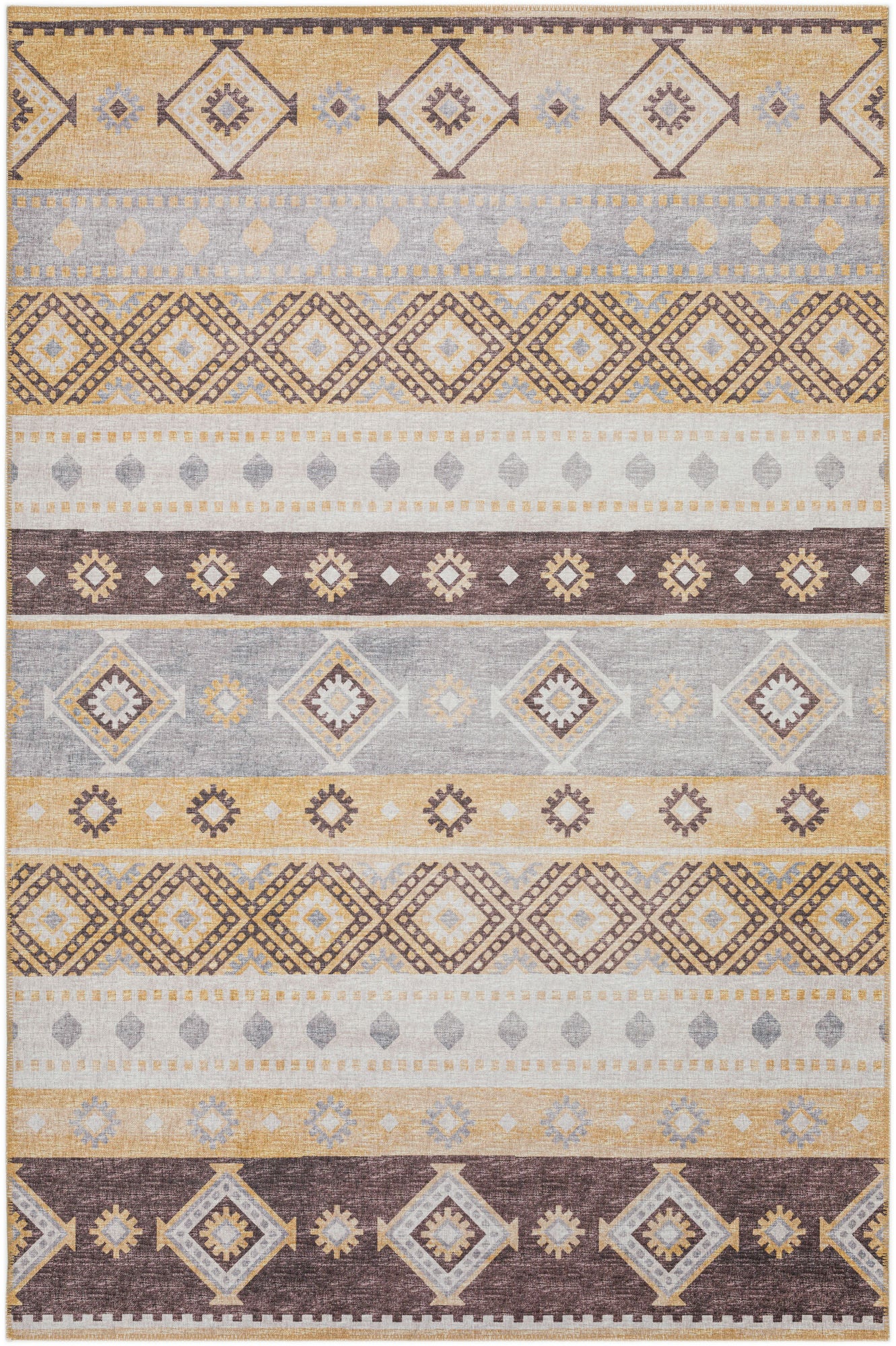 Indoor/Outdoor Sedona SN12 Goldenrod Washable 5' x 7'6" Rug