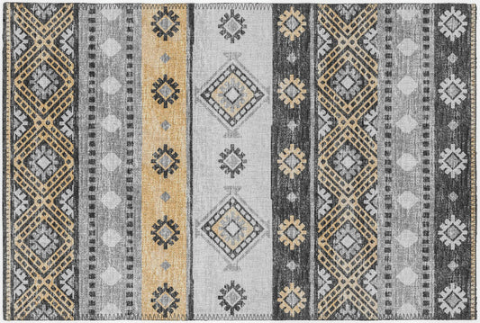 Indoor/Outdoor Sedona SN12 Midnight Washable 1'8" x 2'6" Rug