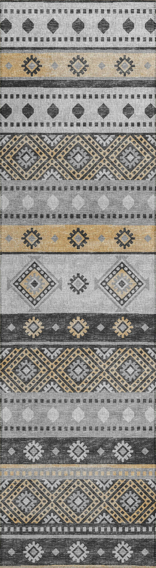 Indoor/Outdoor Sedona SN12 Midnight Washable 2'3" x 7'6" Runner Rug