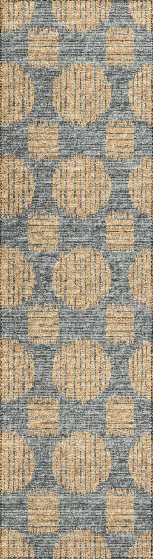 Indoor/Outdoor Sedona SN13 Eclipse Washable 2'3" x 12' Runner Rug