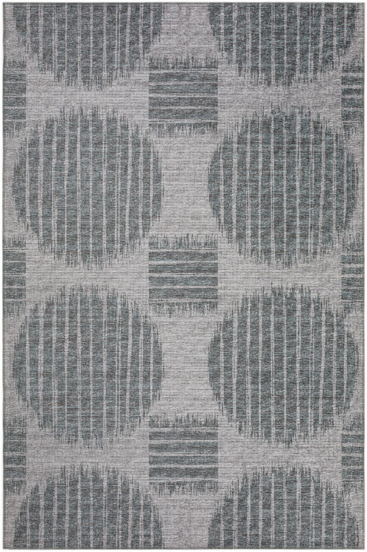 Indoor/Outdoor Sedona SN13 Pewter Washable 10' x 14' Rug