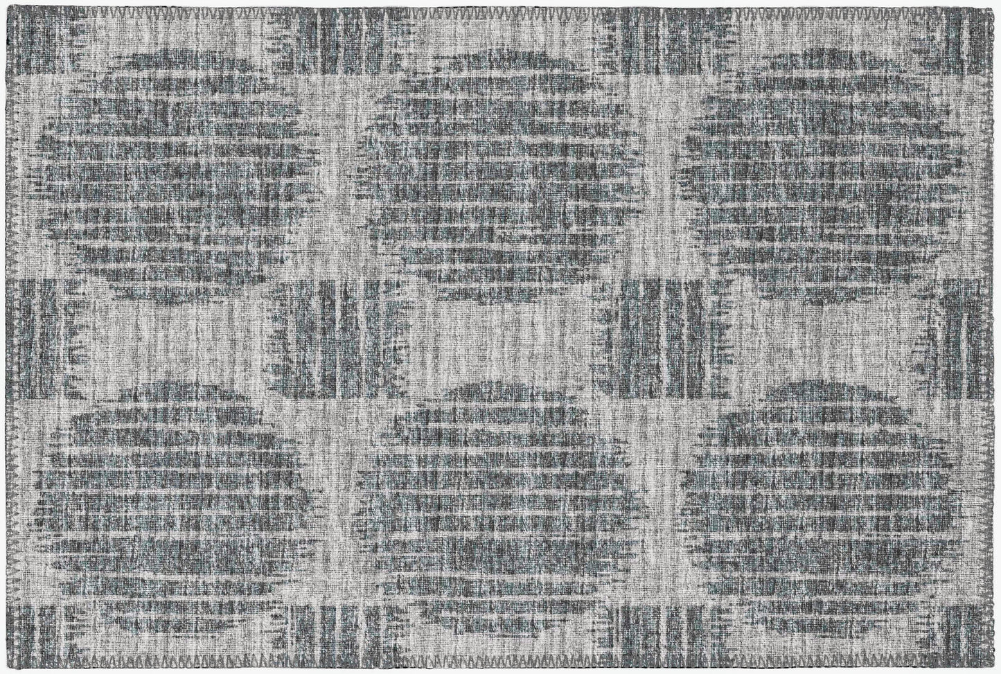 Indoor/Outdoor Sedona SN13 Pewter Washable 1'8" x 2'6" Rug