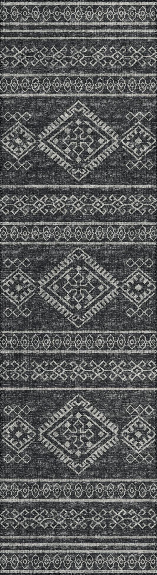Indoor/Outdoor Sedona SN14 Midnight Washable 2'3" x 7'6" Runner Rug