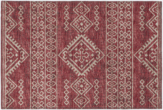 Indoor/Outdoor Sedona SN14 Paprika Washable 1'8" x 2'6" Rug