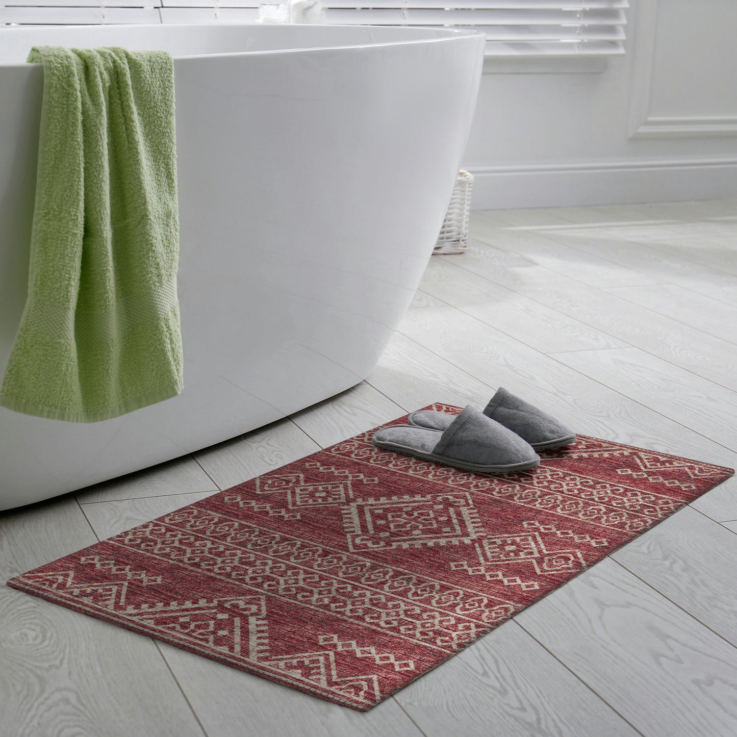 Indoor/Outdoor Sedona SN14 Paprika Washable 1'8" x 2'6" Rug