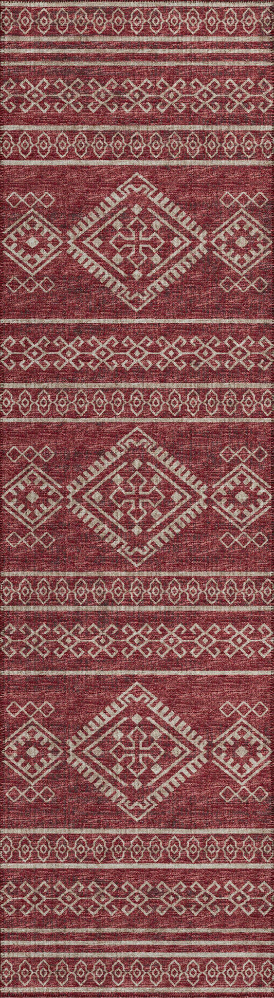 Indoor/Outdoor Sedona SN14 Paprika Washable 2'3" x 12' Runner Rug