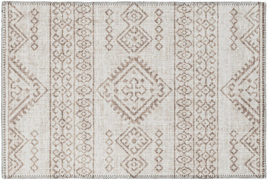 Indoor/Outdoor Sedona SN14 Putty Washable 1'8" x 2'6" Rug