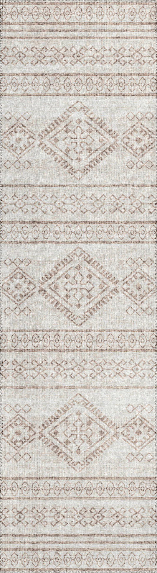 Indoor/Outdoor Sedona SN14 Putty Washable 2'3" x 10' Runner Rug