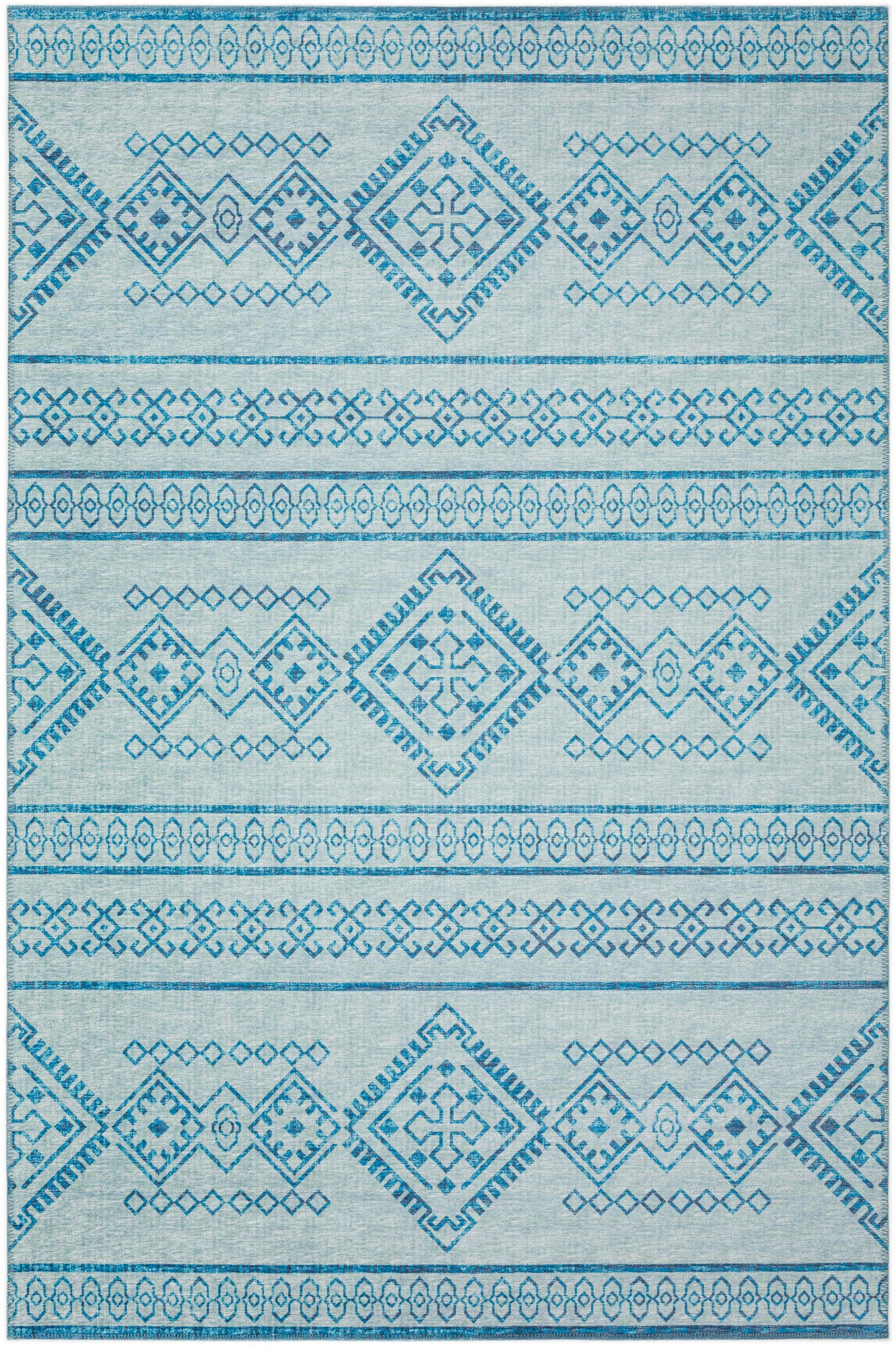 Indoor/Outdoor Sedona SN14 Sky Washable 10' x 14' Rug
