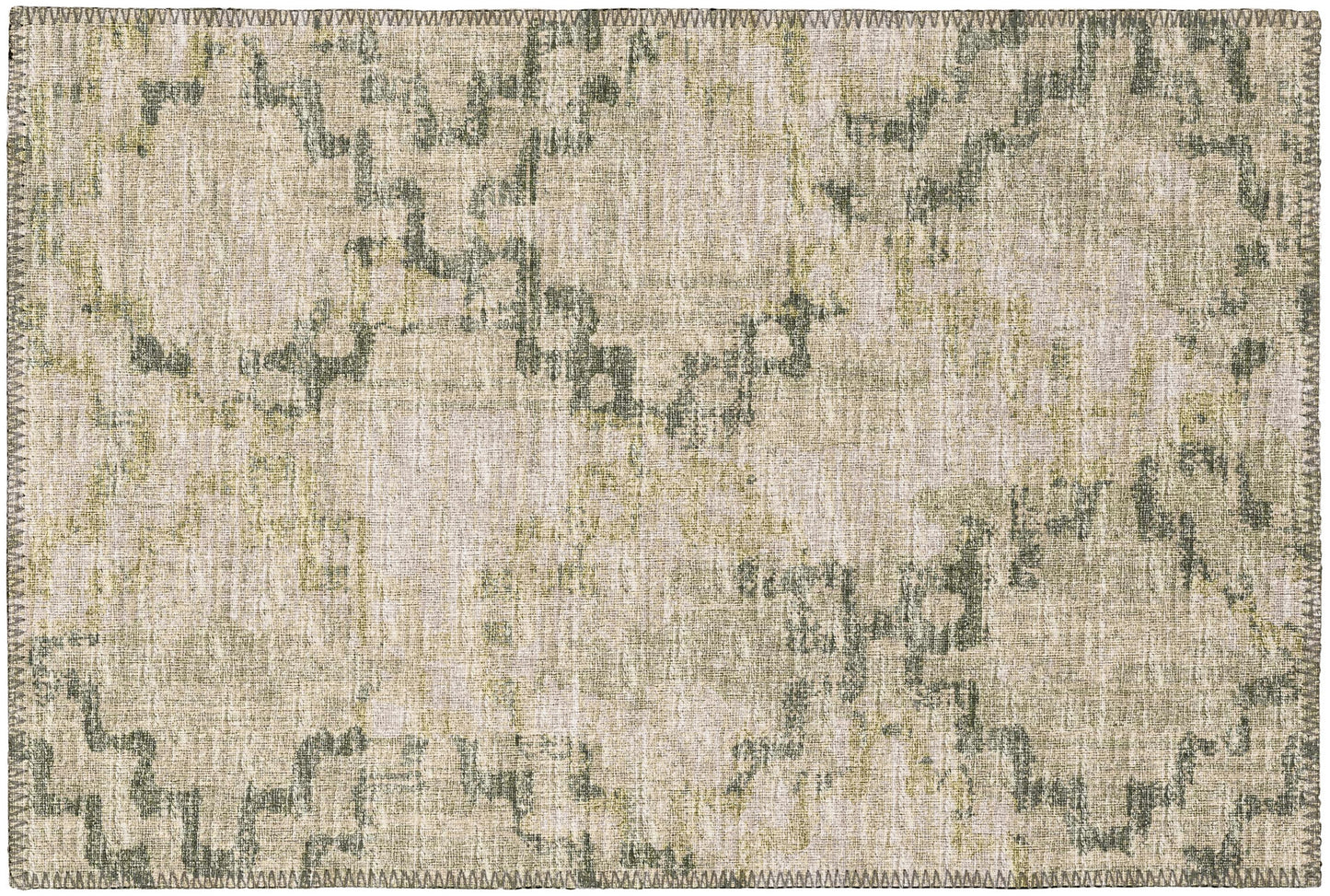 Indoor/Outdoor Sedona SN15 Moss Washable 1'8" x 2'6" Rug